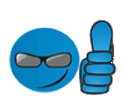 Thumb UP blue